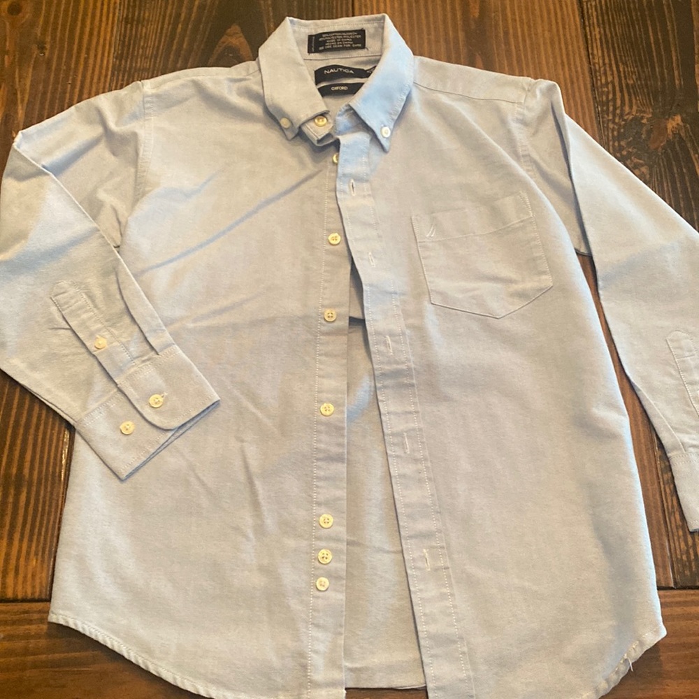 Nautica oxford button up. Light blue size 10